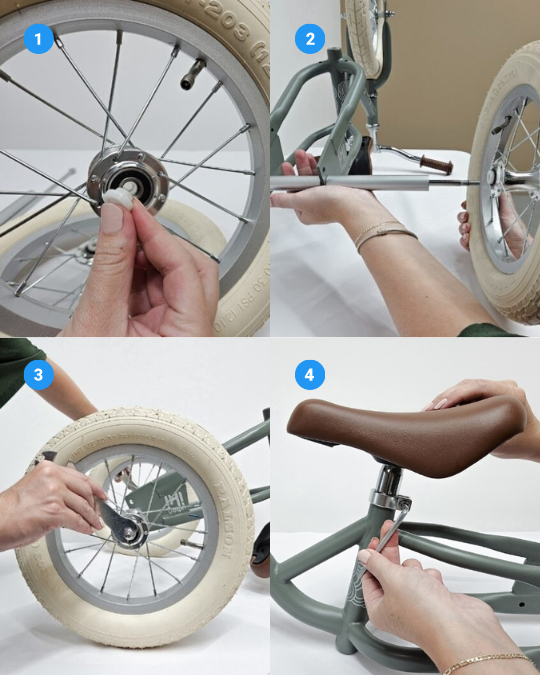 Montage du kit tricycle Urban Iki sur une draisienne