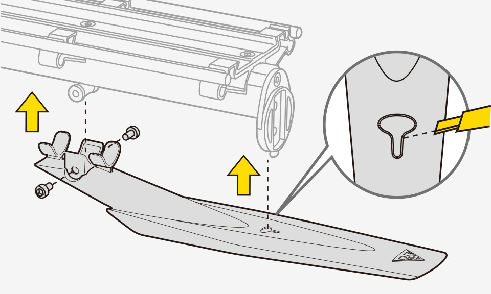Schéma compatibilité garde-boue Topeak MTX BeamRack I et II