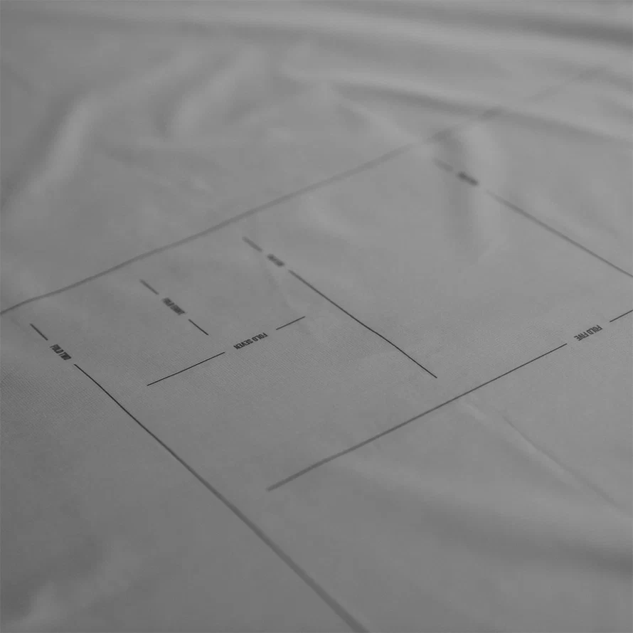 Instructions de pliage imprimées sur la Pocket Blanket Matador