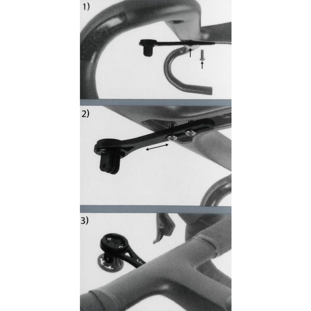 Montage du support de compteur vélo GPS M-Wave Davenport AeroSpoon