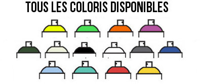 Couleurs disponibles pour les bombes de peintures pour vélo Spray Bike Tous les coloris