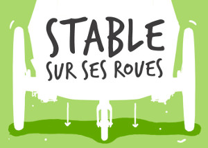 Remorque vélo bébé Croozer stable
