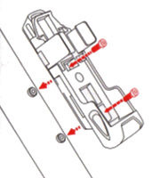 Fixation housse bordo abus SH 6000 / 6100 sur cadre avec vis