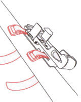 Attaches velcro pour housse abus bordo sh 6000 / 6100