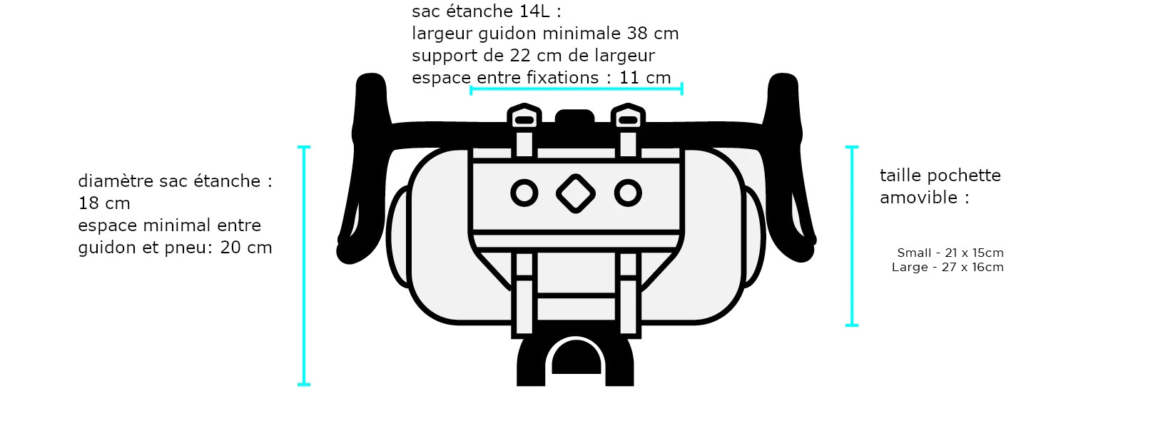 Abmessungen Lenkertasche Restrap