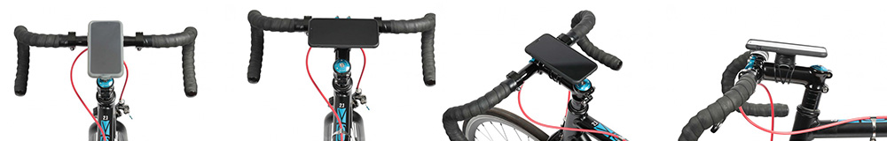 Différentes positions du téléphone sur le support