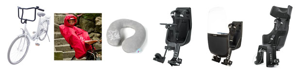 Todos los productos para optimizar la comodidad del niño en la bicicleta