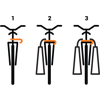 Fixation pour sacs de course à vélo Accroche pour cabas à vélo